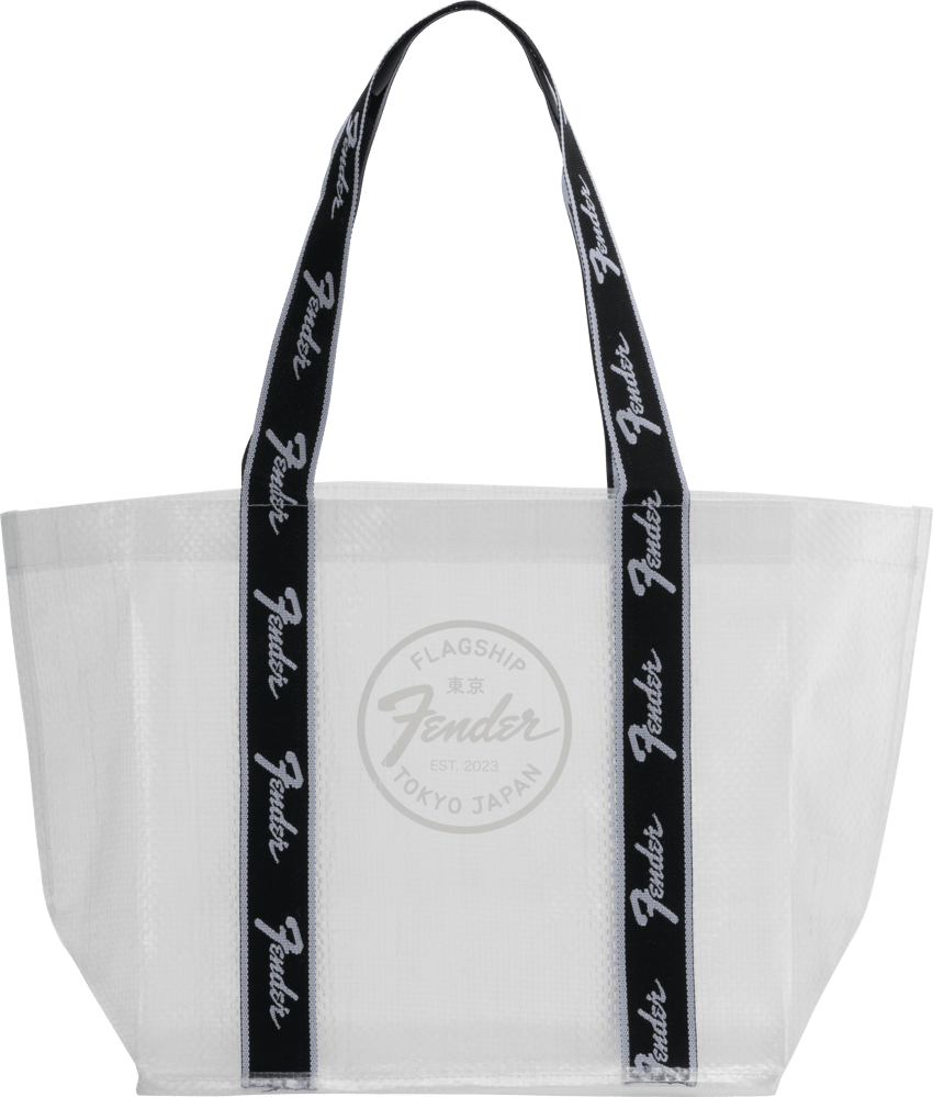 Fender Flagship Store Tokyo Limited Clear Eco Shopper Tote Bag Japan Brand New