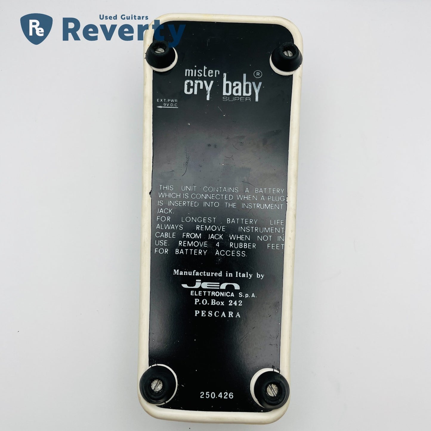 Jen Mister Cry Baby Super 250.426 - Silver/Black 1970s Vintage Wah Guitar Pedal