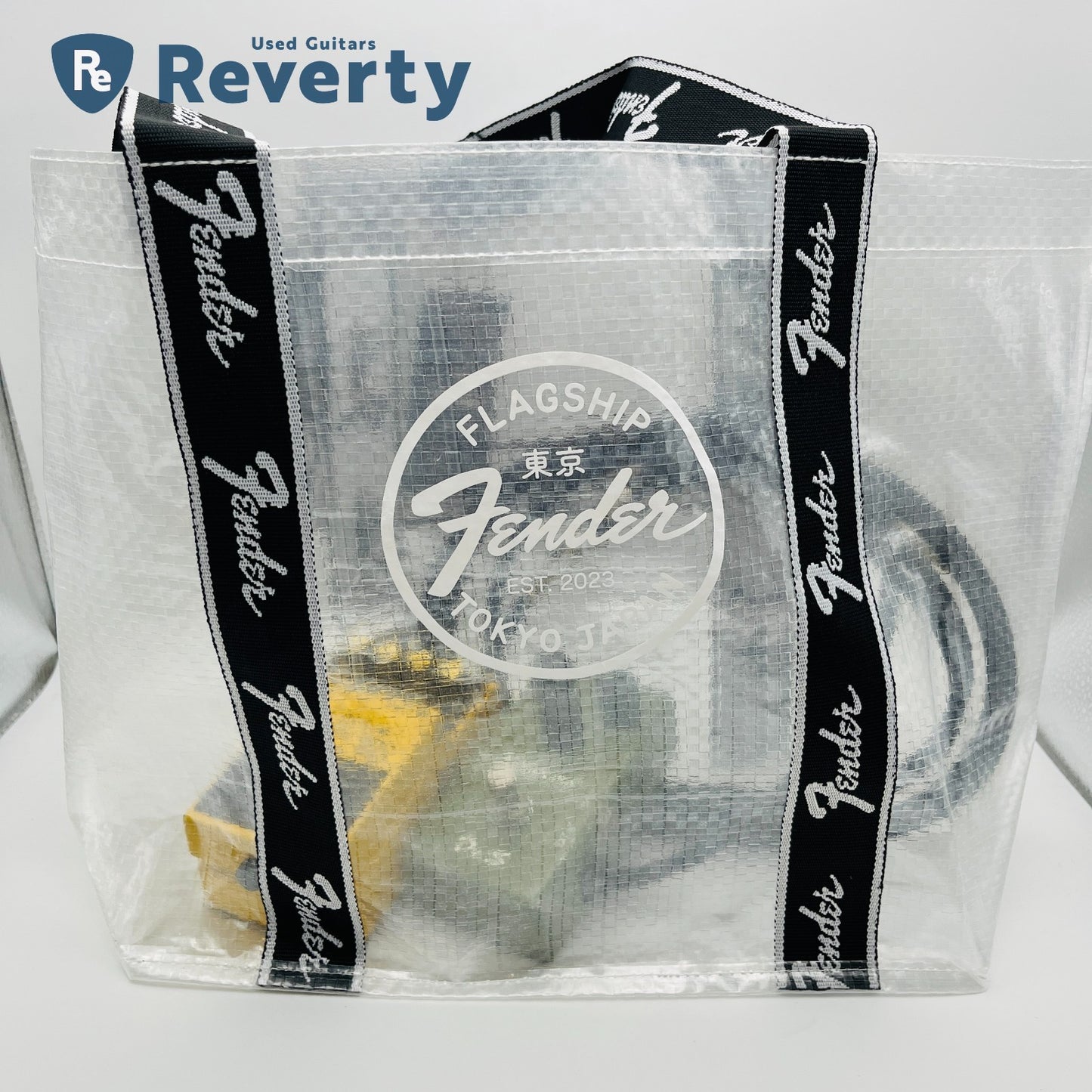Fender Flagship Store Tokyo Limited Clear Eco Shopper Tote Bag Japan Brand New