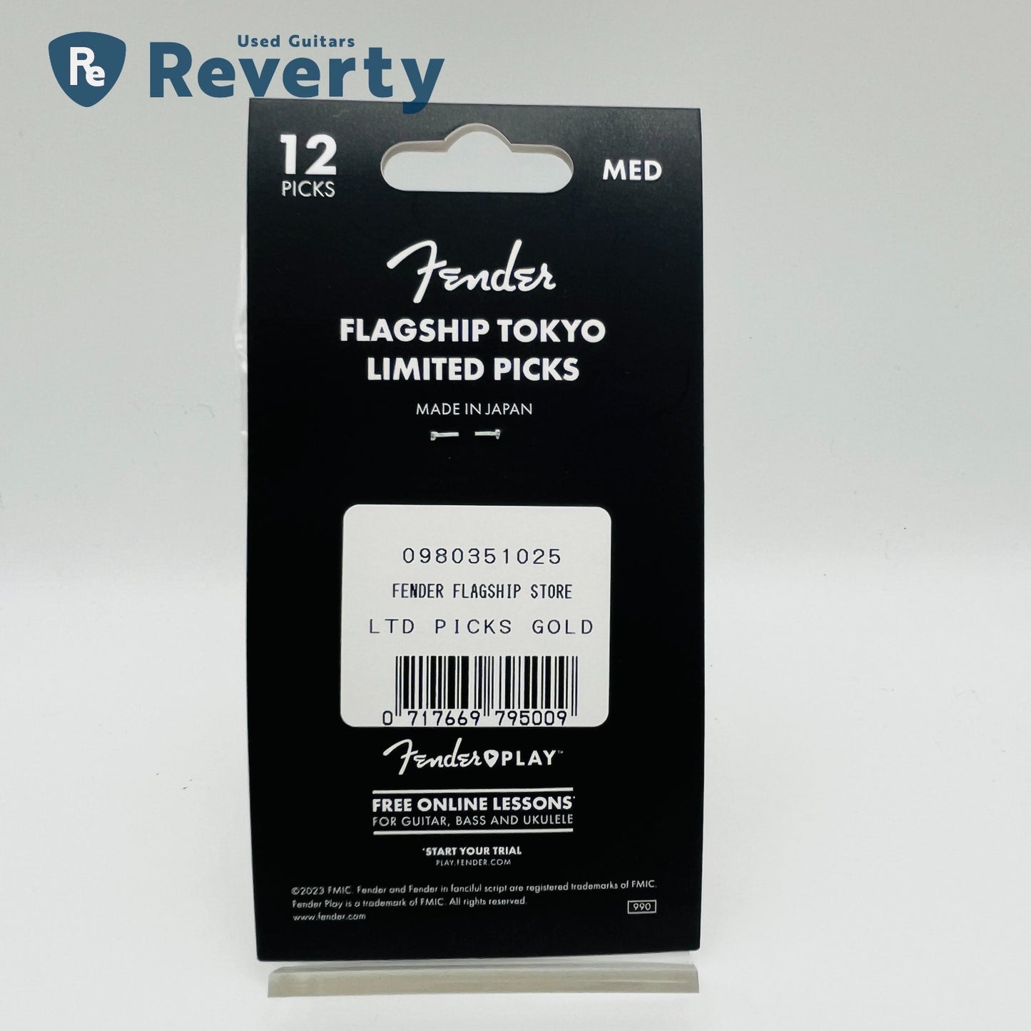 Fender Flagship Tokyo Limited Guitar Picks Black x Gold 12 pcs set Made in Japan