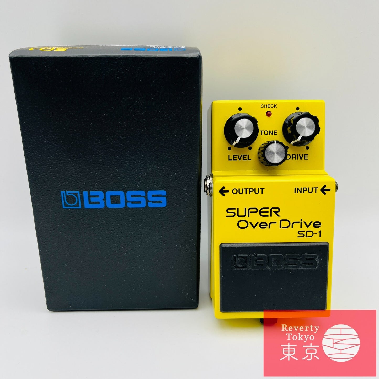Boss SD-1 Super OverDrive Guitar Effect Pedal Made in Malaysia with Box Used