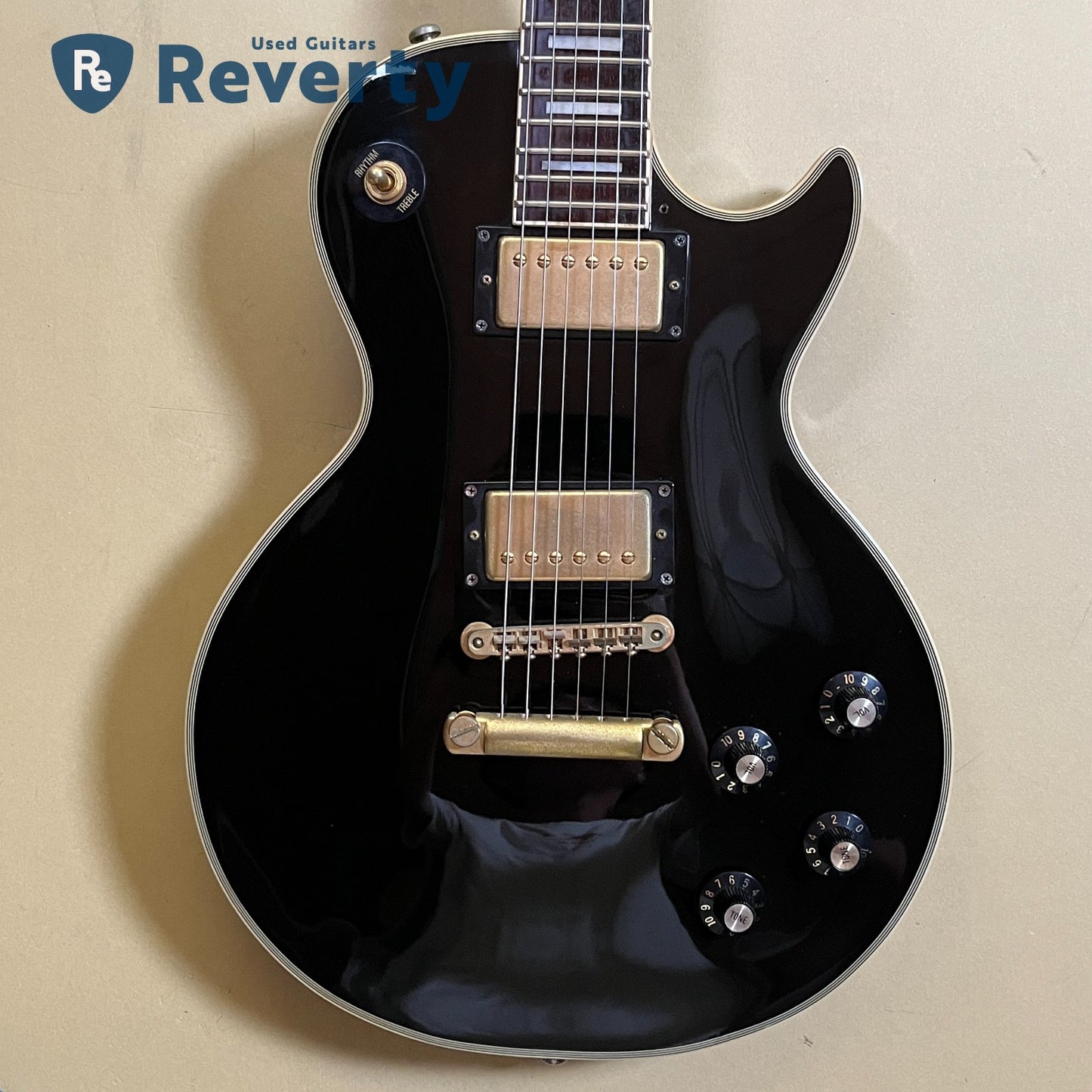 Greco EGC-550 1990s Black Les Paul Custom model Electric Guitar Used