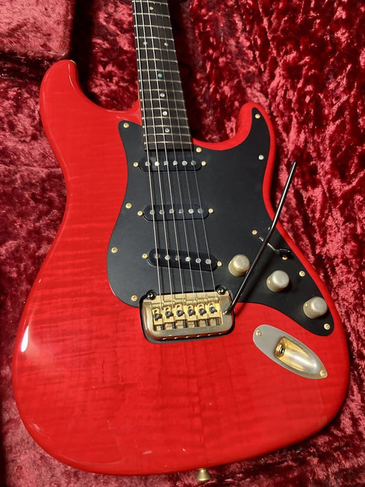 Artex Guitar Works Custom Stratocaster Model Red Hand-Made in Japan Rare Used