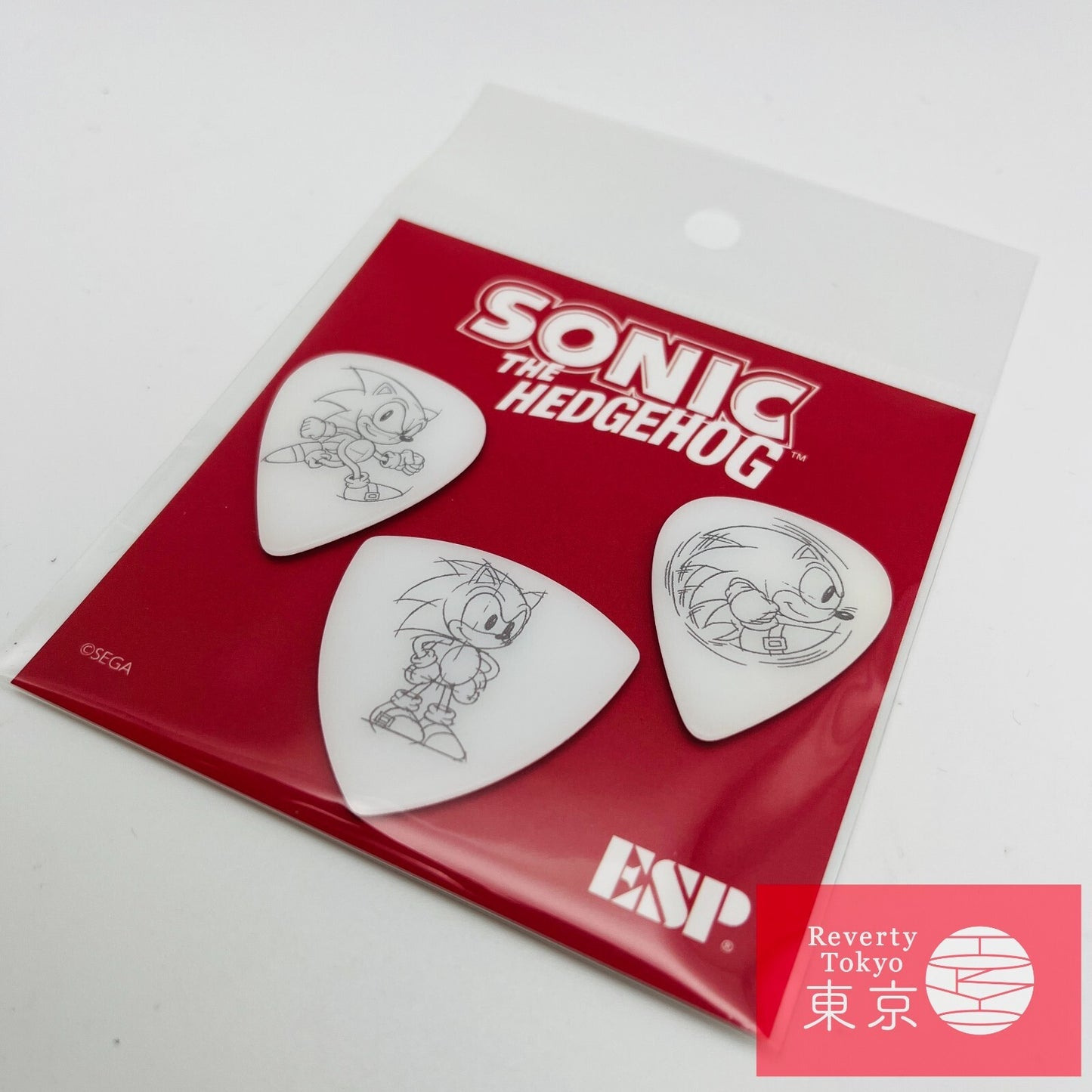 ESP Guitar Pick SONIC THE HEDGEHOG Classic Sonic Pickset Japan Limited New