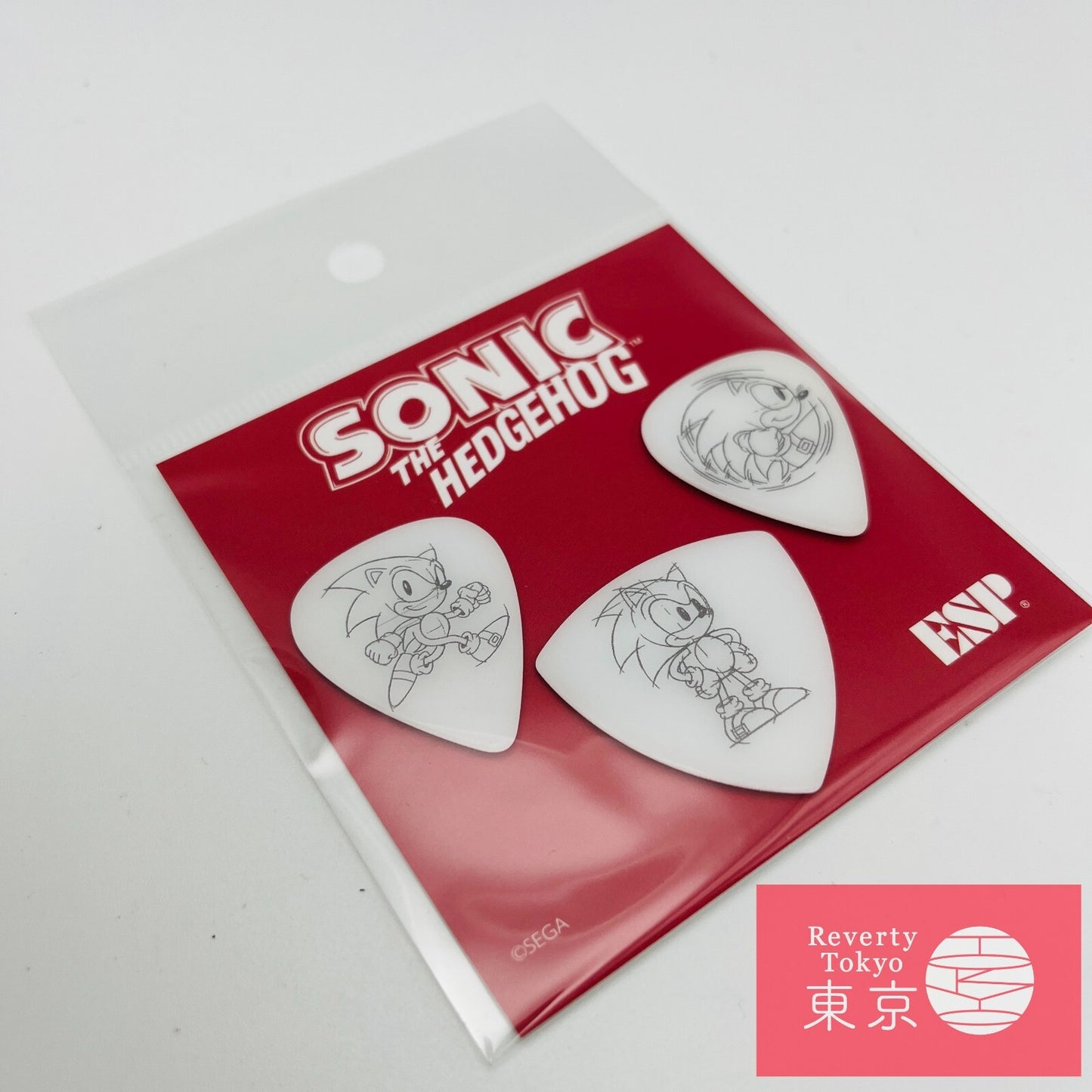 ESP Guitar Pick SONIC THE HEDGEHOG Classic Sonic Pickset Japan Limited New