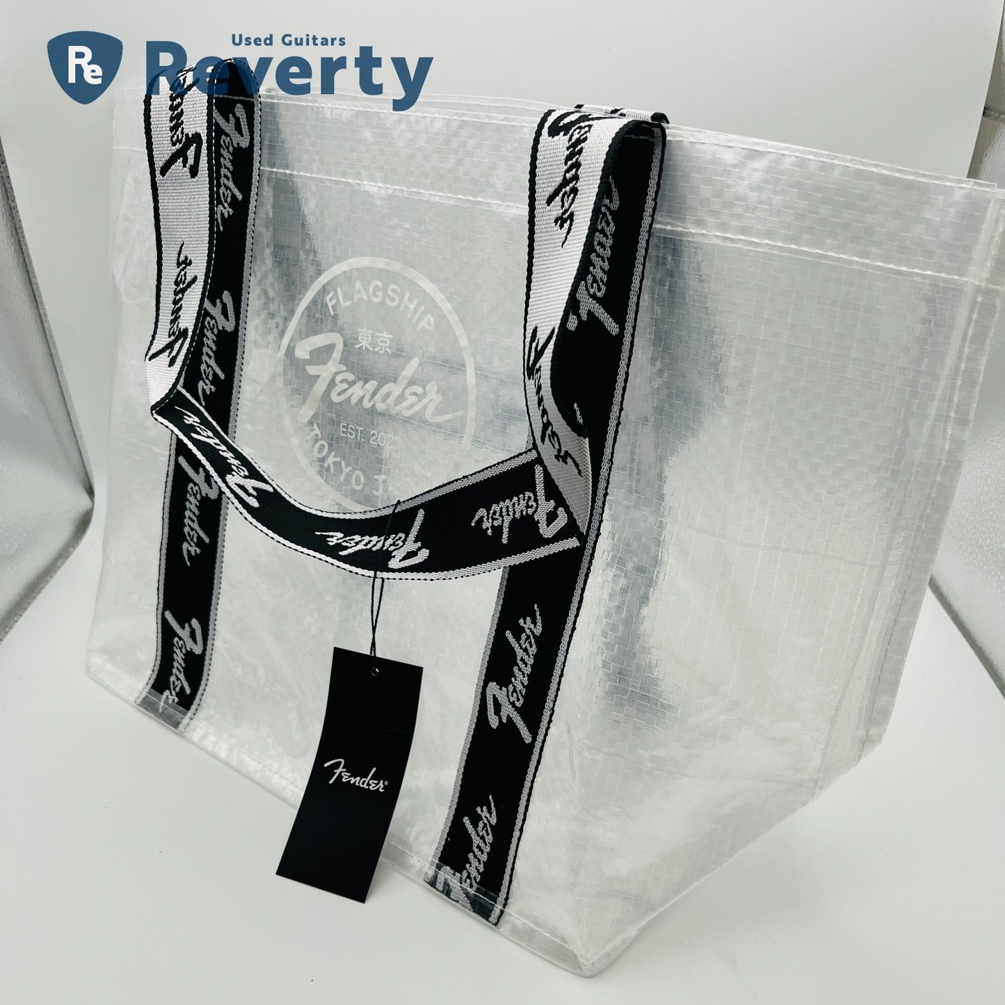Fender Flagship Store Tokyo Limited Clear Eco Shopper Tote Bag Japan Brand New