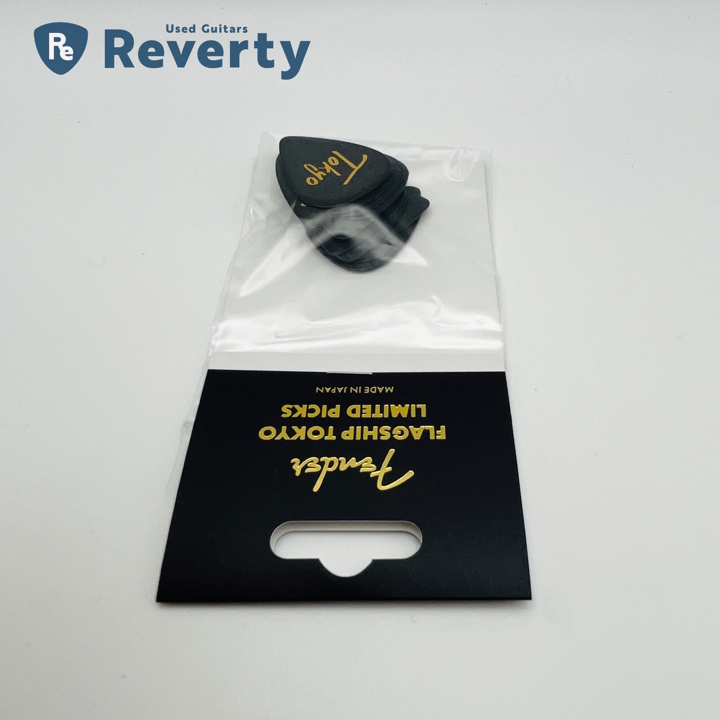 Fender Flagship Tokyo Limited Guitar Picks Black x Gold 12 pcs set Made in Japan
