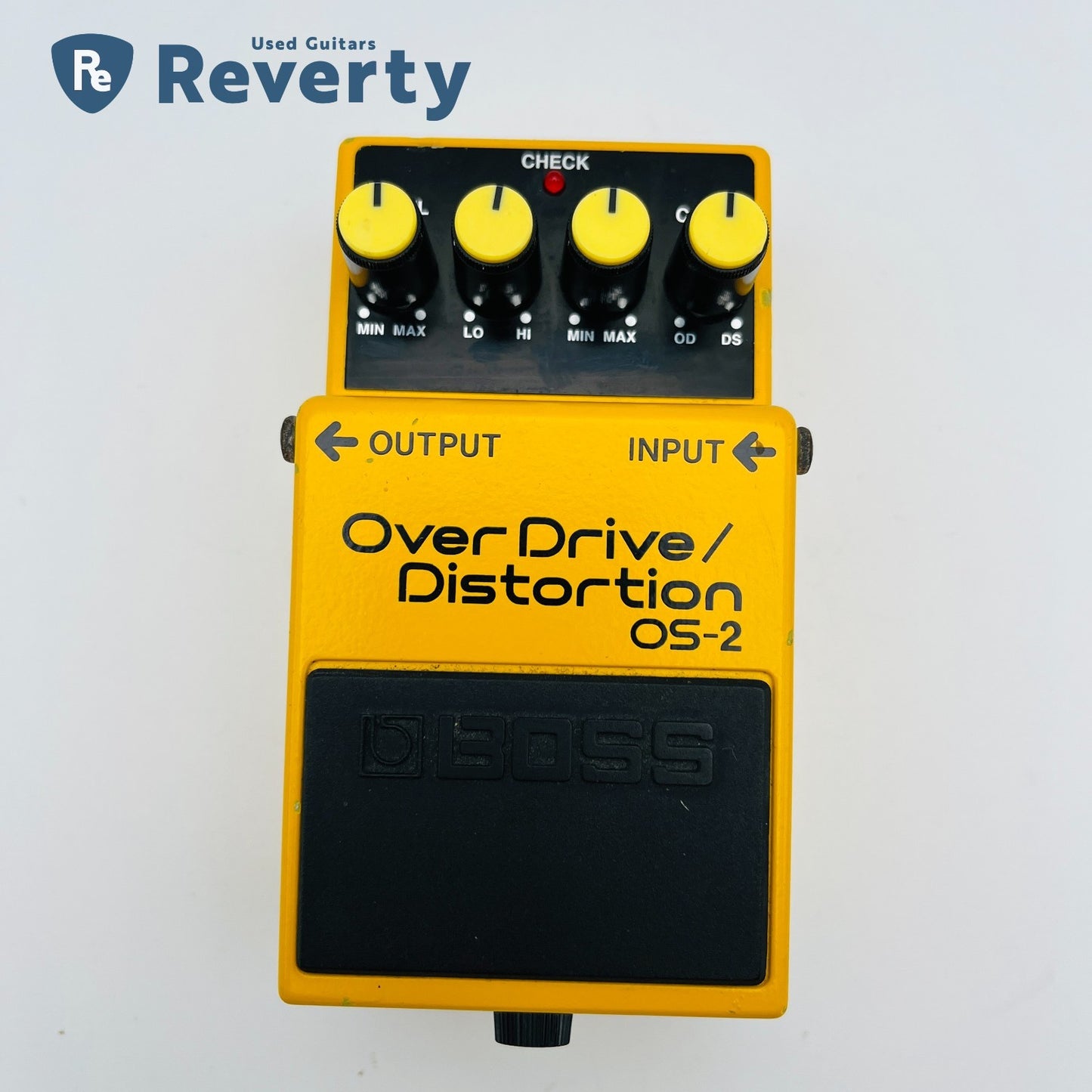Boss Guitar Effect Pedal OS-2 OverDrive/Distortion Silver Label Made in Taiwan