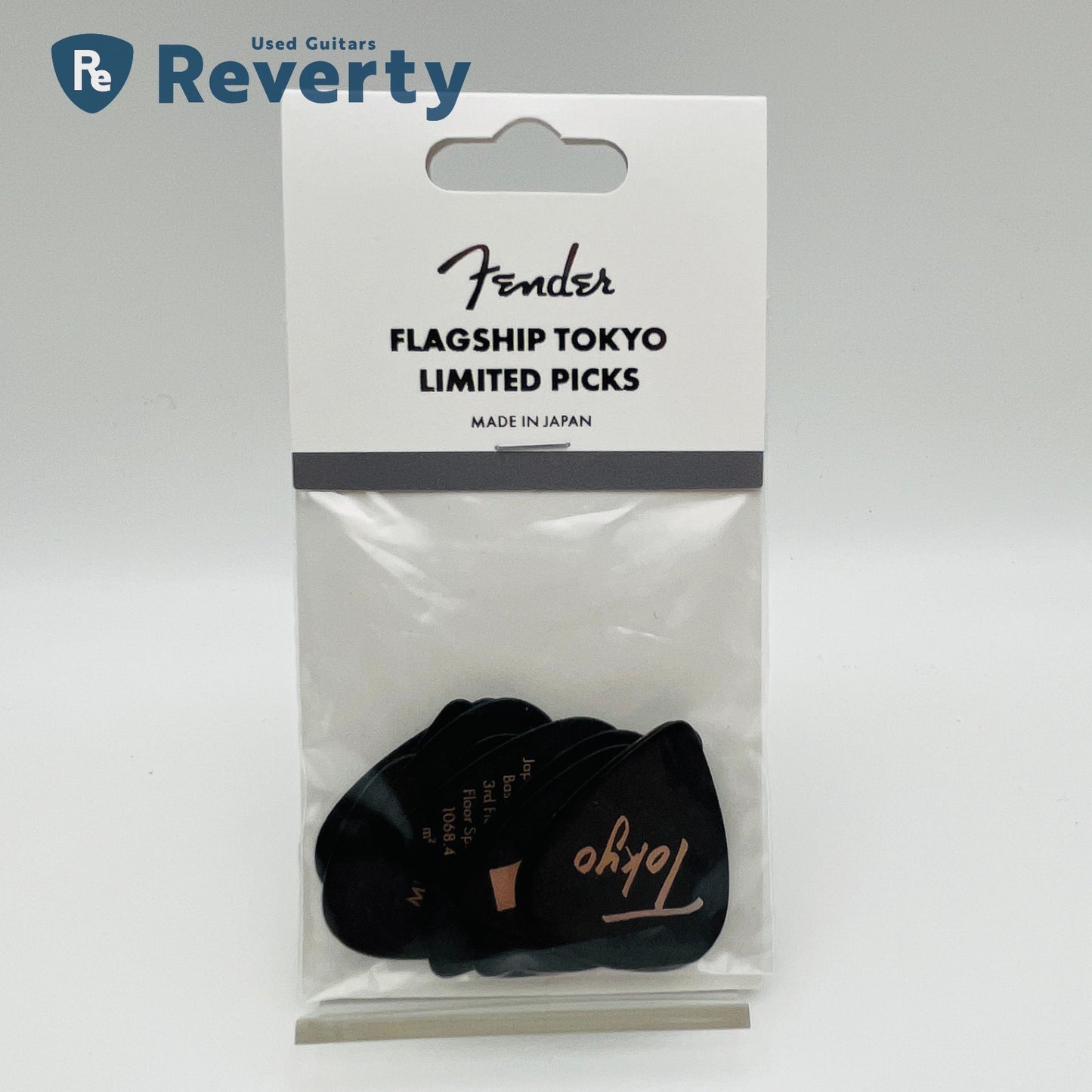 Fender Flagship Tokyo Limited Guitar Picks Black x Gold 12 pcs set Made in Japan