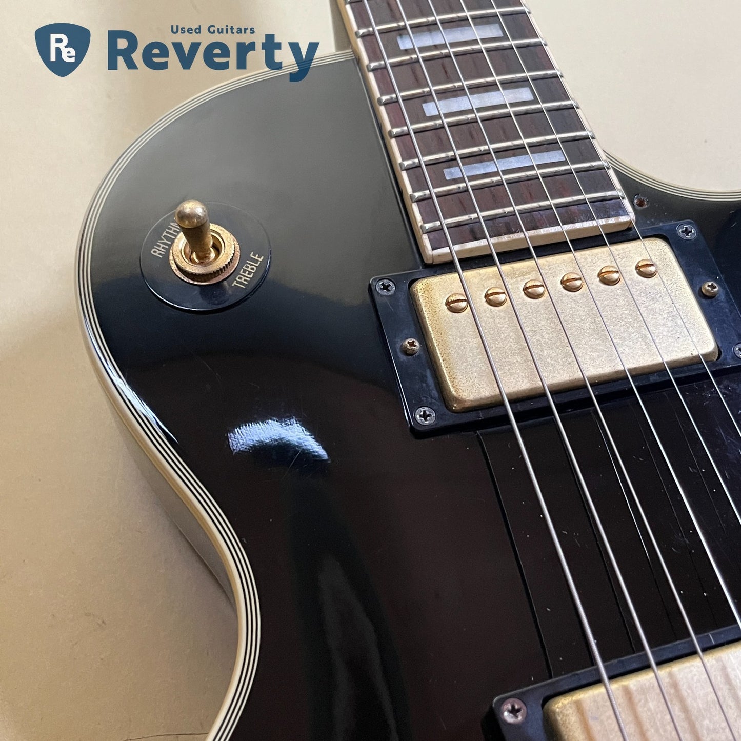 Greco EGC-550 1990s Black Les Paul Custom model Electric Guitar Used