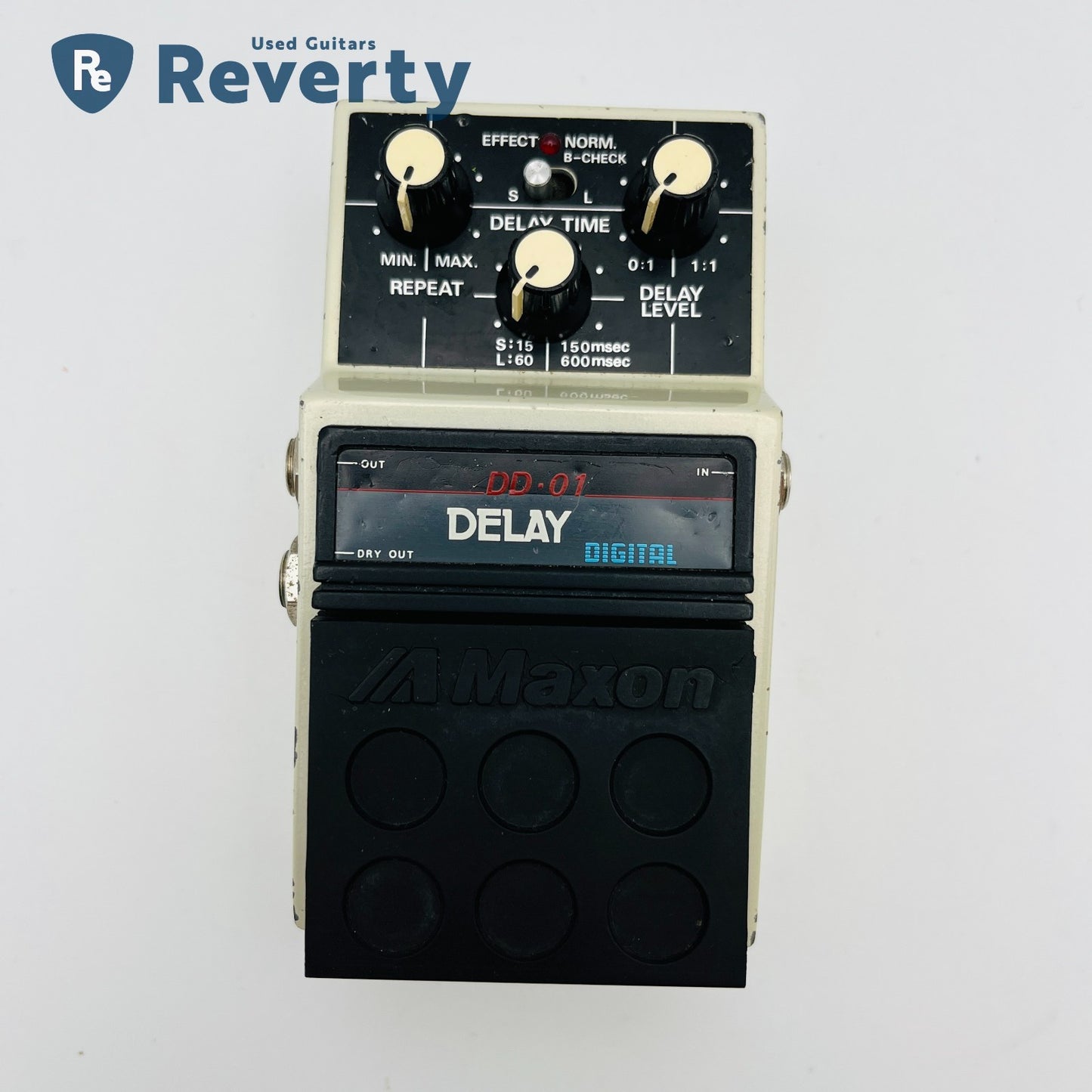 Maxon DD-01 Delay 1980s Vintage Guitar Effect Pedal Made in Japan Used