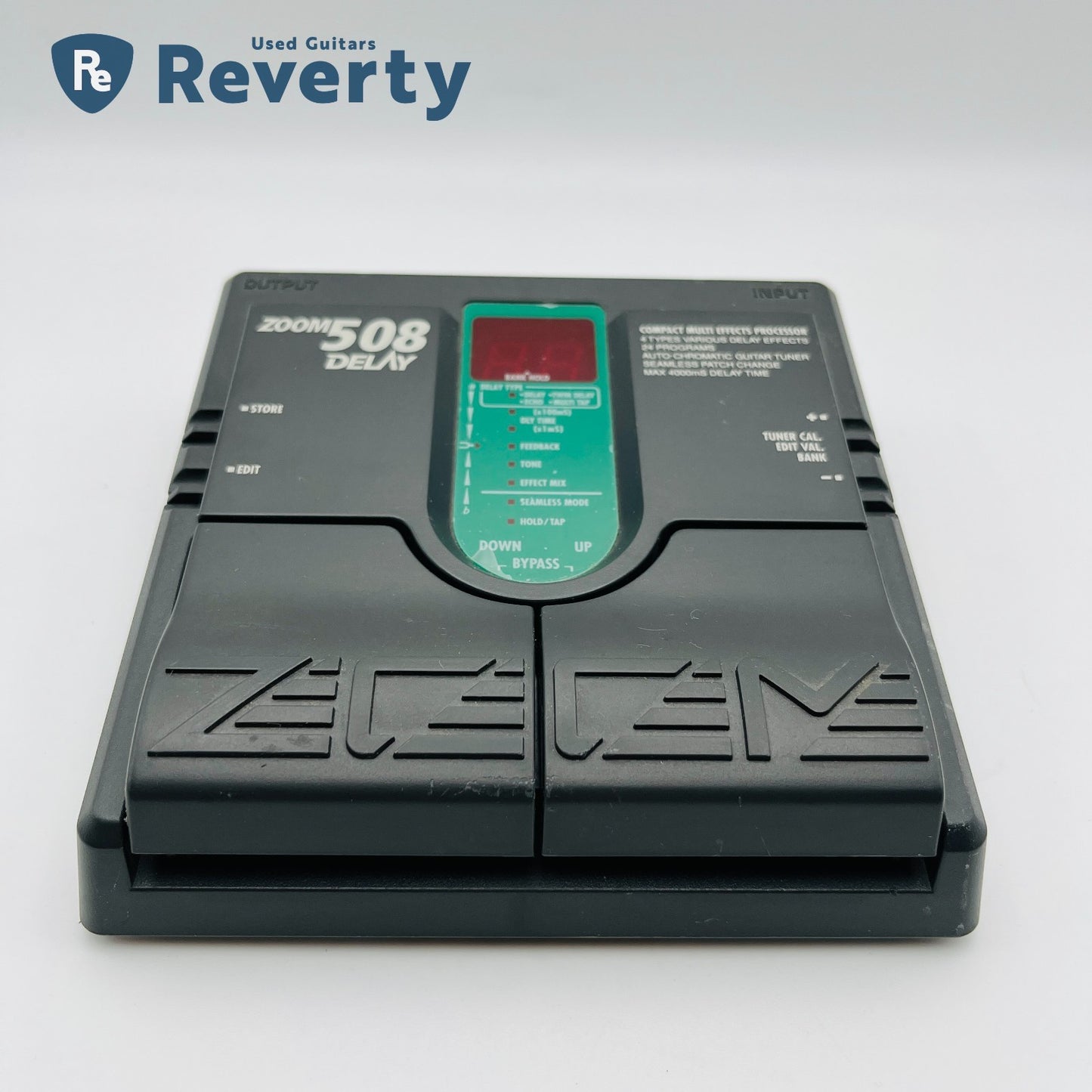 Zoom 508 Delay 1990s Guitar Effect Pedal Green/Black Used
