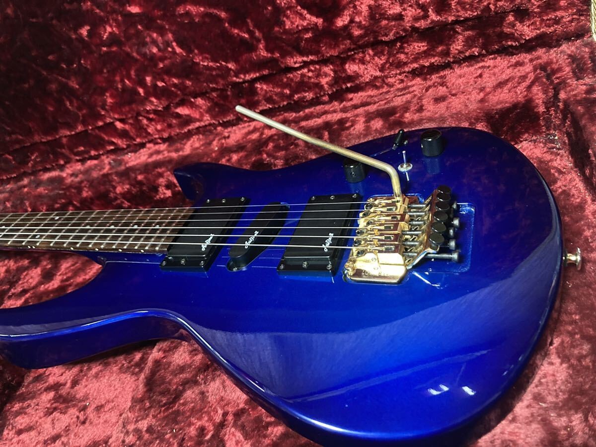 Aria Pro Ⅱ V A-580 Vanguard Series Made In Japan electric Guitar Blue Used