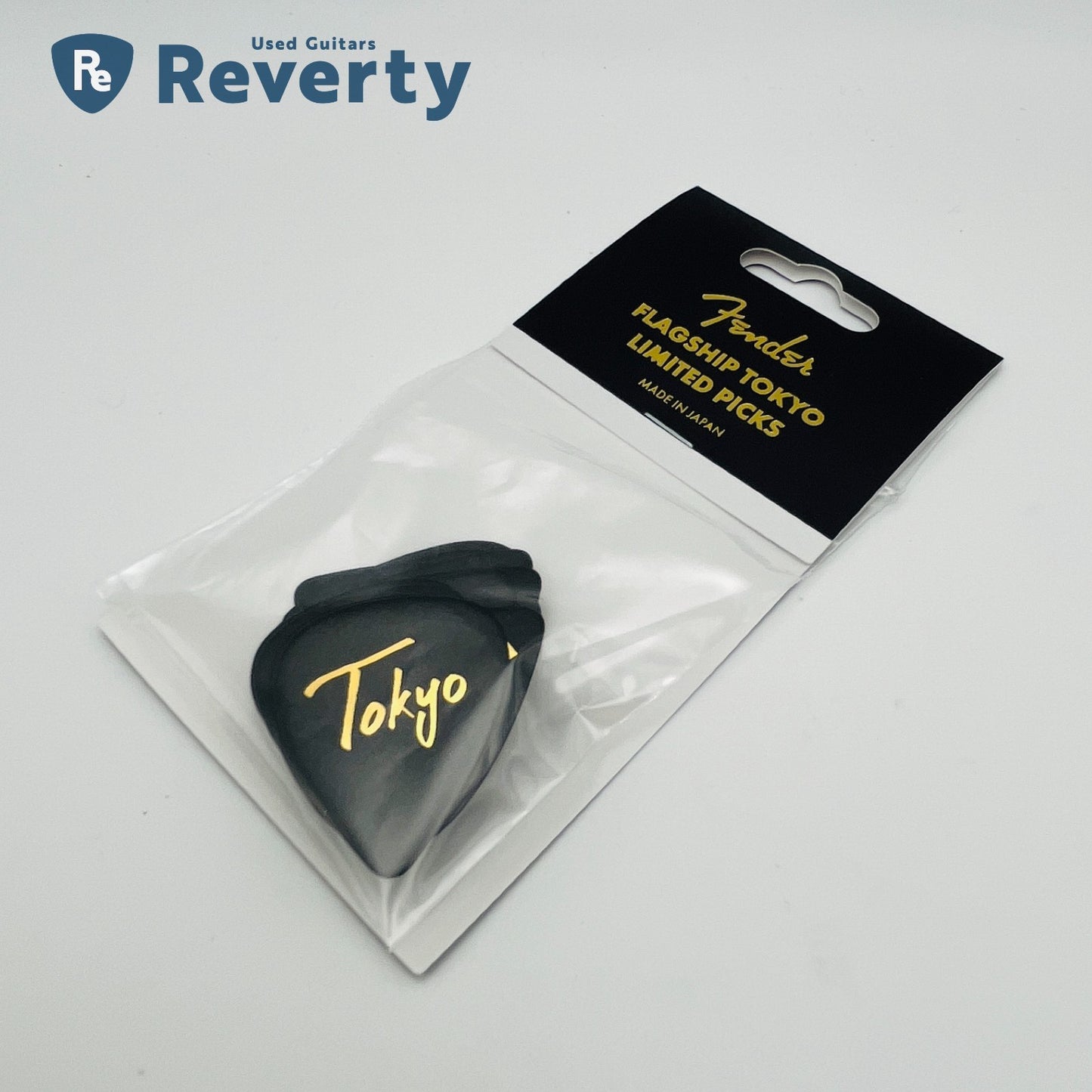 Fender Flagship Tokyo Limited Guitar Picks Black x Gold 12 pcs set Made in Japan