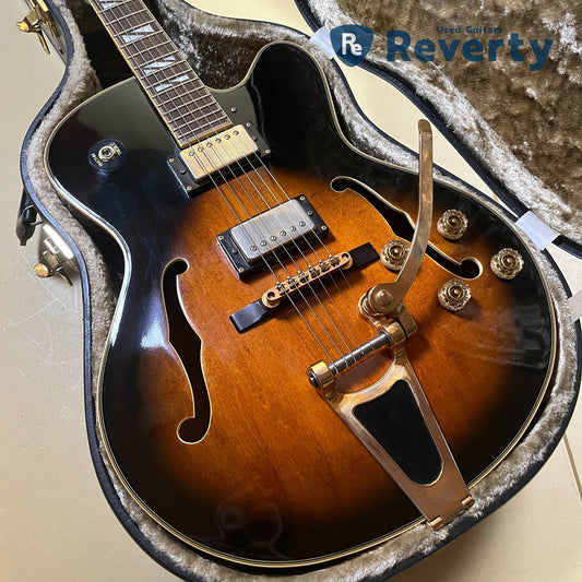 Aria Pro II FA-70TR BRSB Jazz Hollowbody Archtop electric guitar w/Hard case