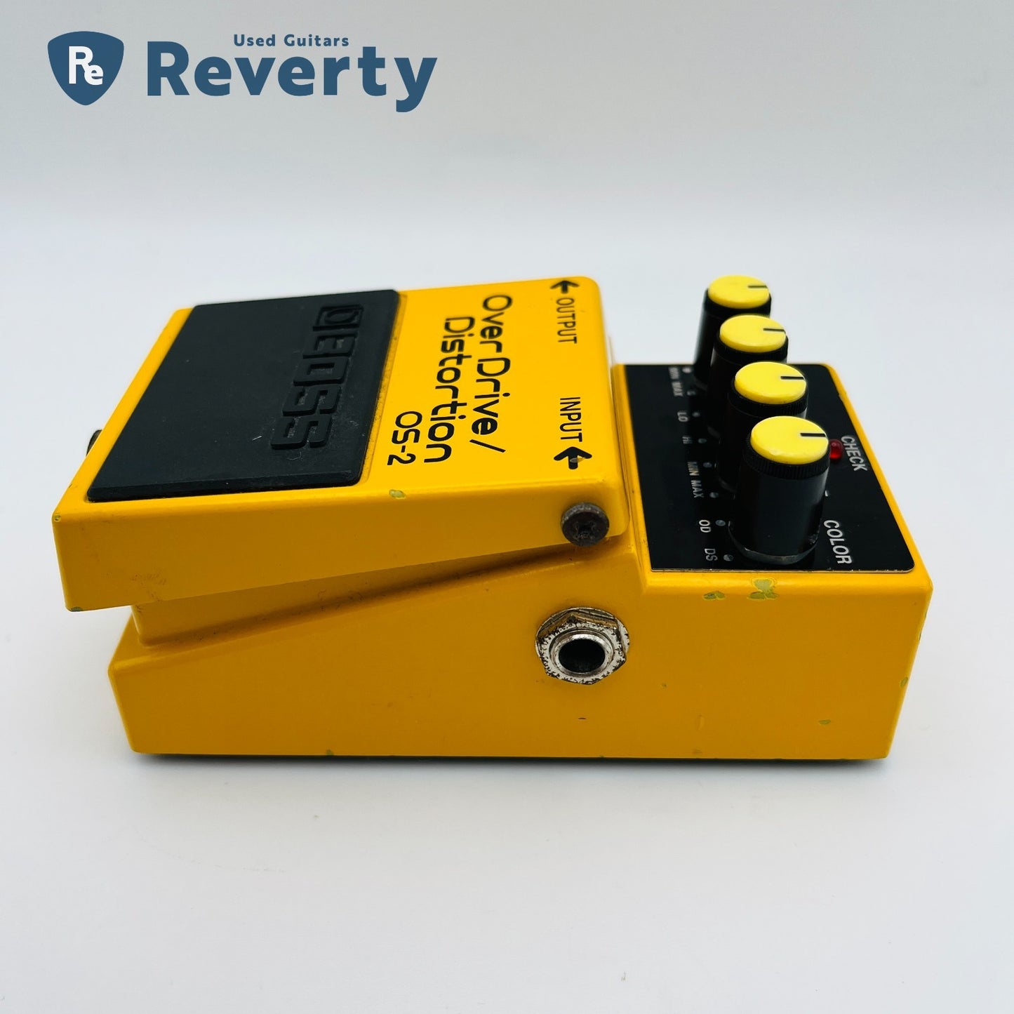 Boss Guitar Effect Pedal OS-2 OverDrive/Distortion Silver Label Made in Taiwan