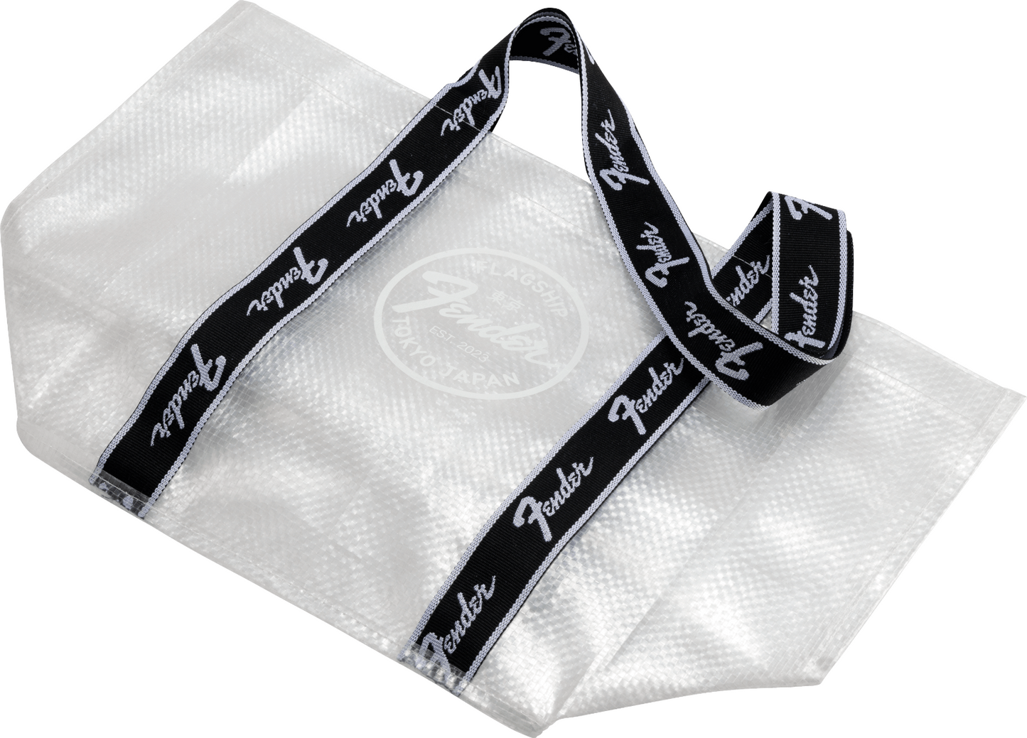 Fender Flagship Store Tokyo Limited Clear Eco Shopper Tote Bag Japan Brand New