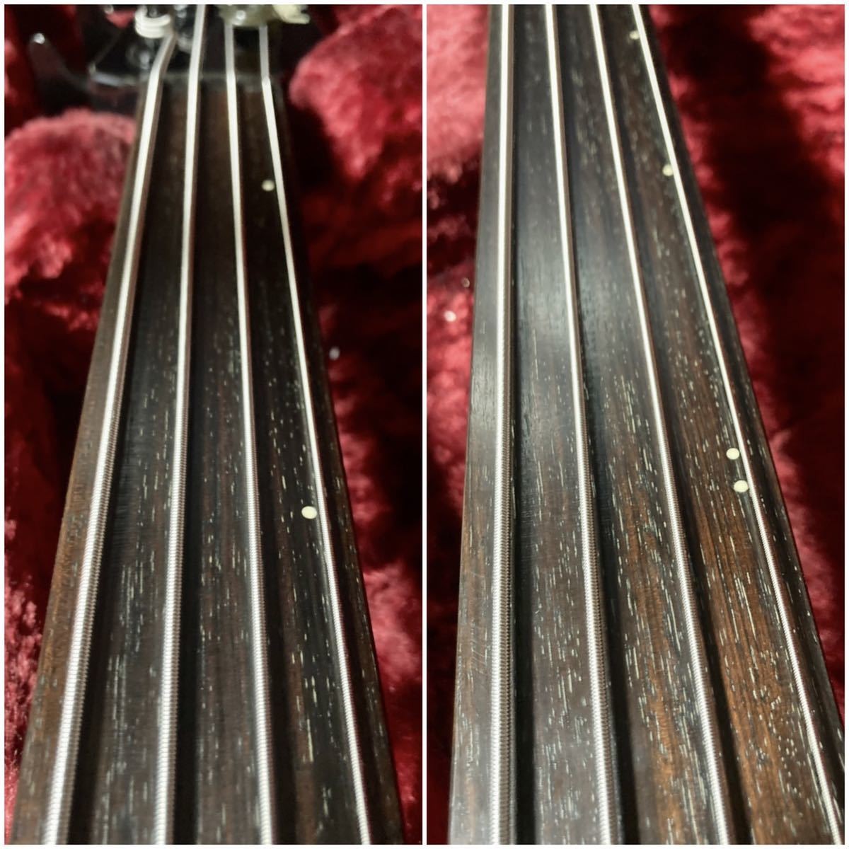 Fernandes FRB-70 Fretless Electric Bass Guitar Black Rare Used