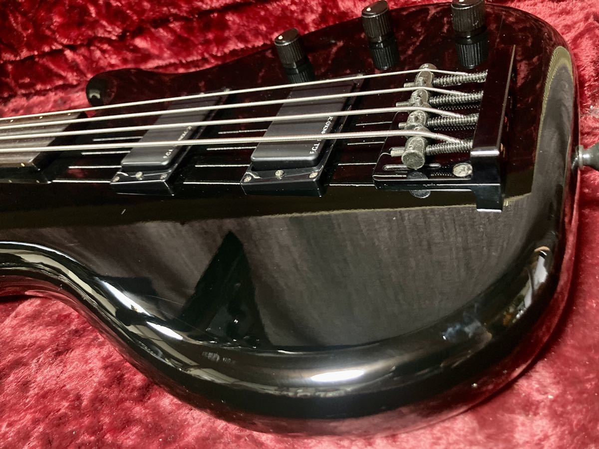 Fernandes FRB-70 Fretless Electric Bass Guitar Black Rare Used