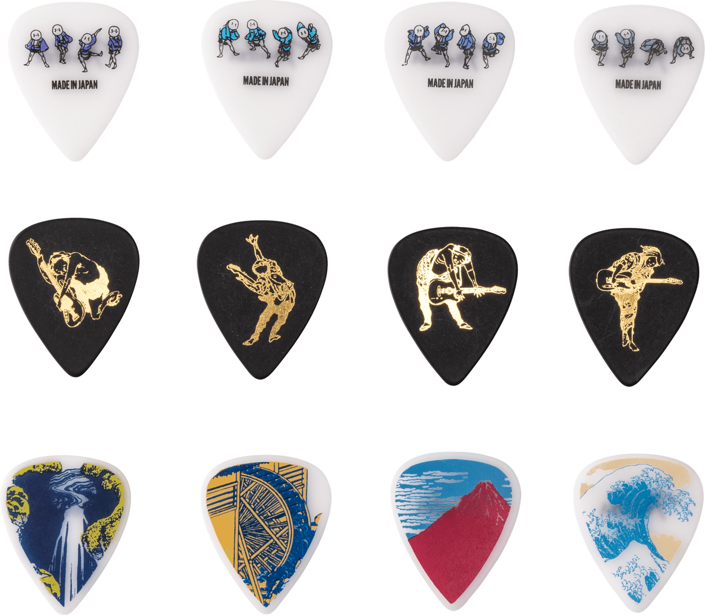 Fender Flagship Store Tokyo Limited Pick TIn HOKUSAI 351 12 Picks Set Brand new