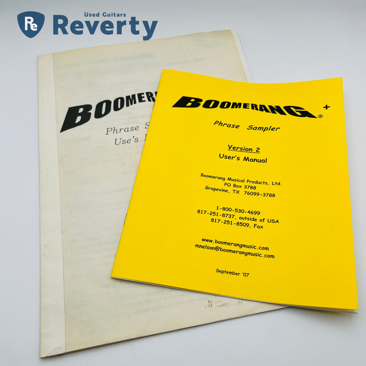 Boomerang Plus Phrase Sampler Looper Guitar Pedal w/ Power Supply