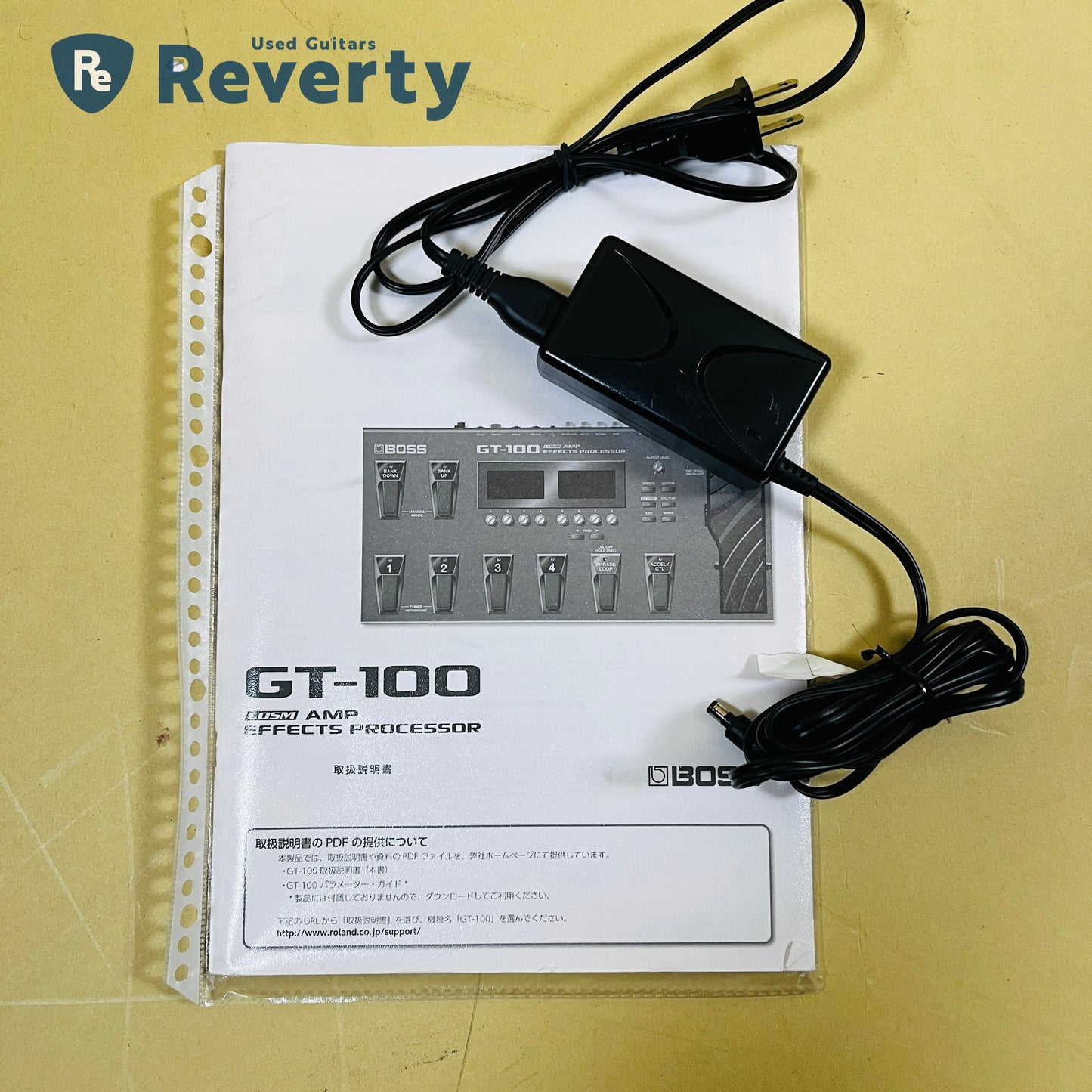 BOSS GT-100 Multi Effector Guitar Effects Processor w/Power cord Used