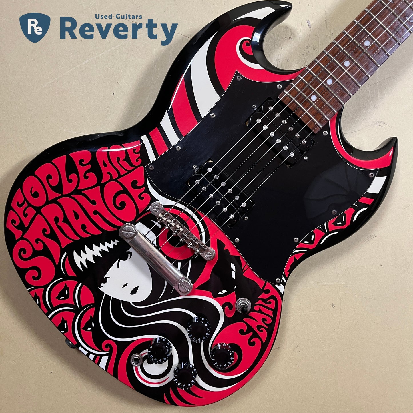 Epiphone Emily the Strange G-310 2003 - 2010 - Ebony with Emily the Strange Graphic