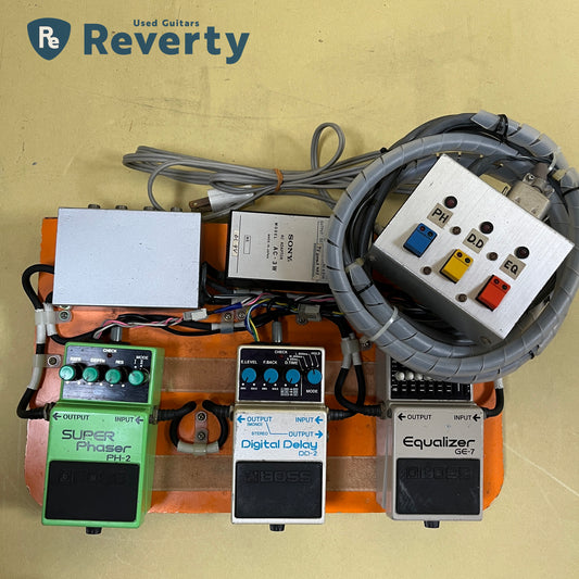 Boss DD-2 PH-2 GE-7 Guitar Effect Pedal System board Made in Japan Vintage