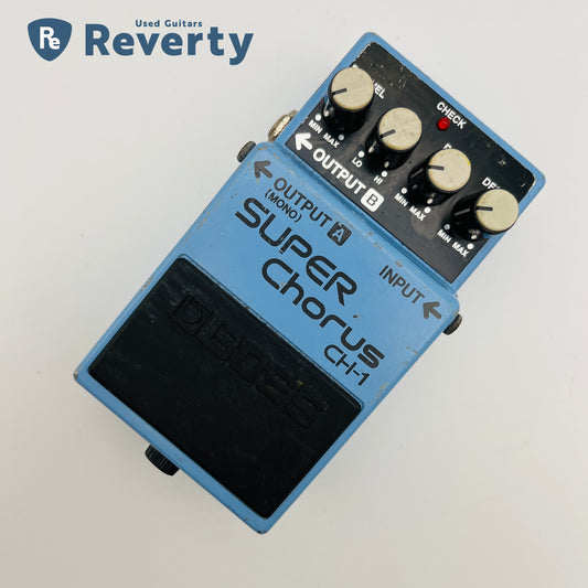 Boss CH-1 Super Chorus Gutar Effect Pedal Made in Taiwan Black Label Used