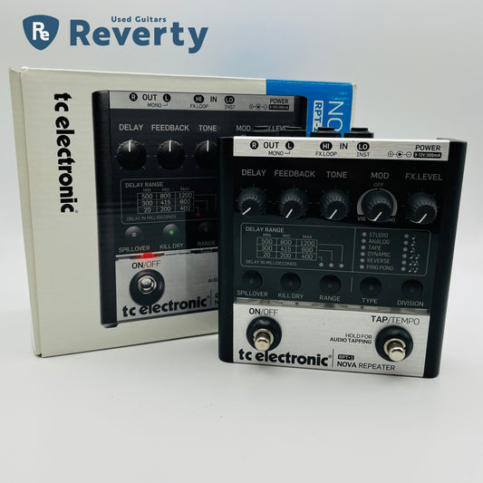 tc electronic RPT-1 Nova Repeater Delay Guitar Effects Pedal Used