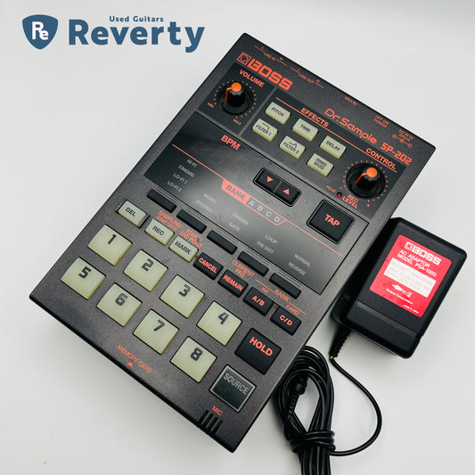 Boss SP-202 Dr. Sample Sampler Vintage Beat Machine Roland w/Power Supply Used