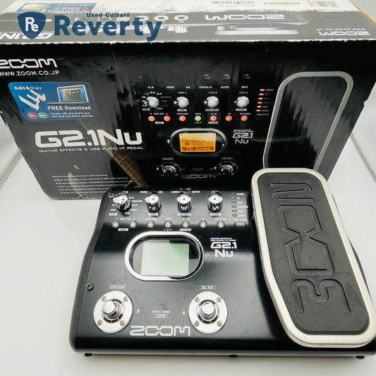 Zoom G2.1Nu Guitar Muliti-Effect Pedal Used w/Original box
