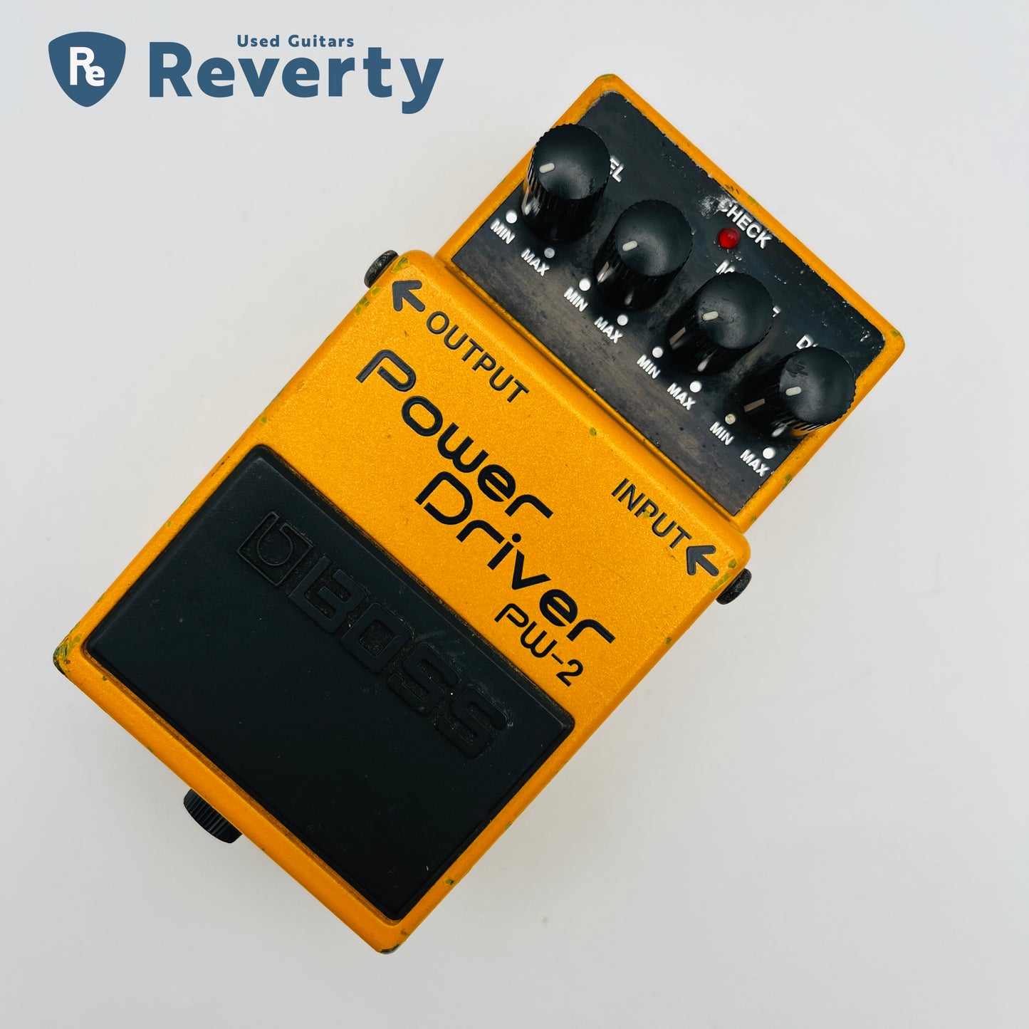 Boss PW-2 Power Driver Guitar Effects Pedal Overdrive Made in Taiwan Used