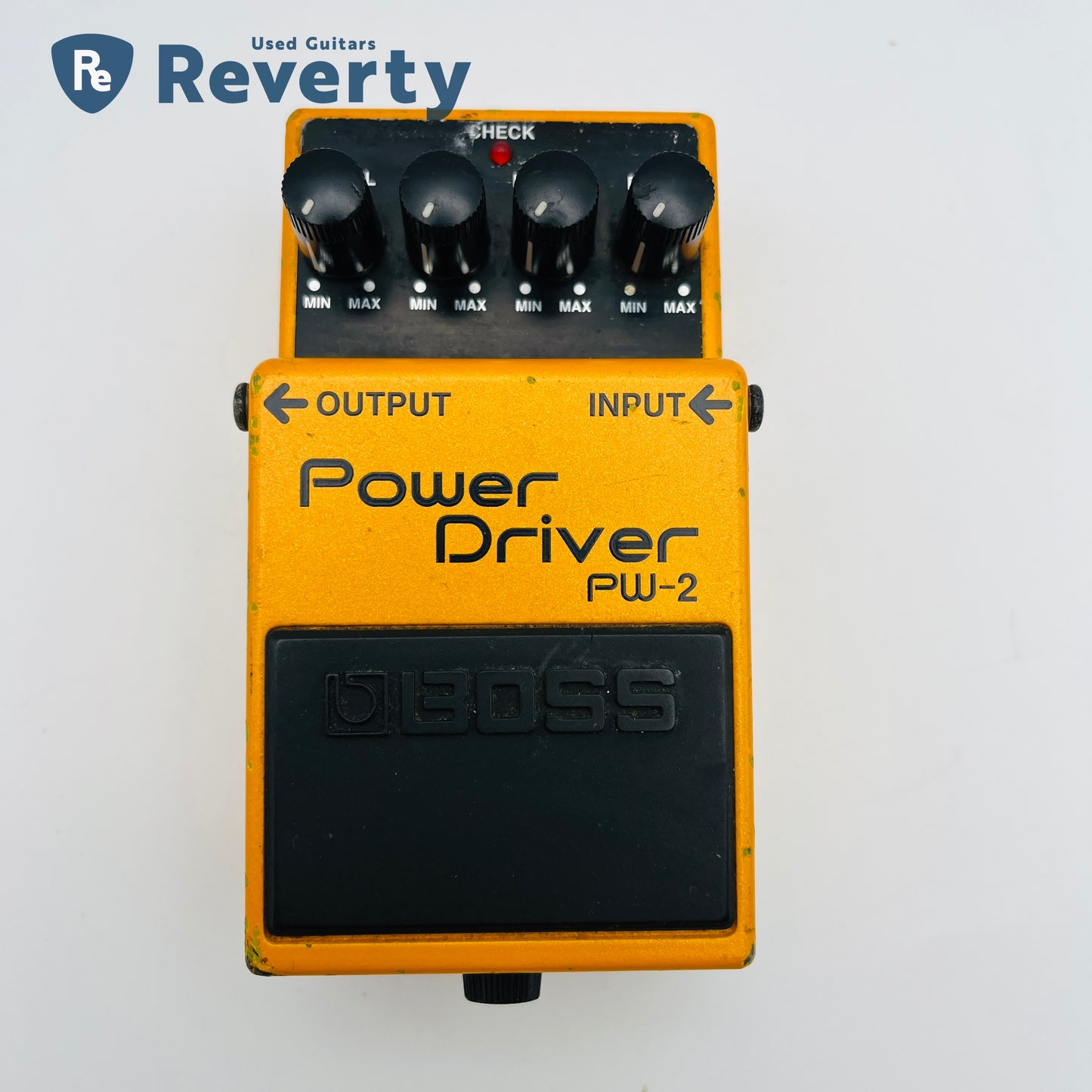 Boss PW-2 Power Driver Guitar Effects Pedal Overdrive Made in Taiwan Used