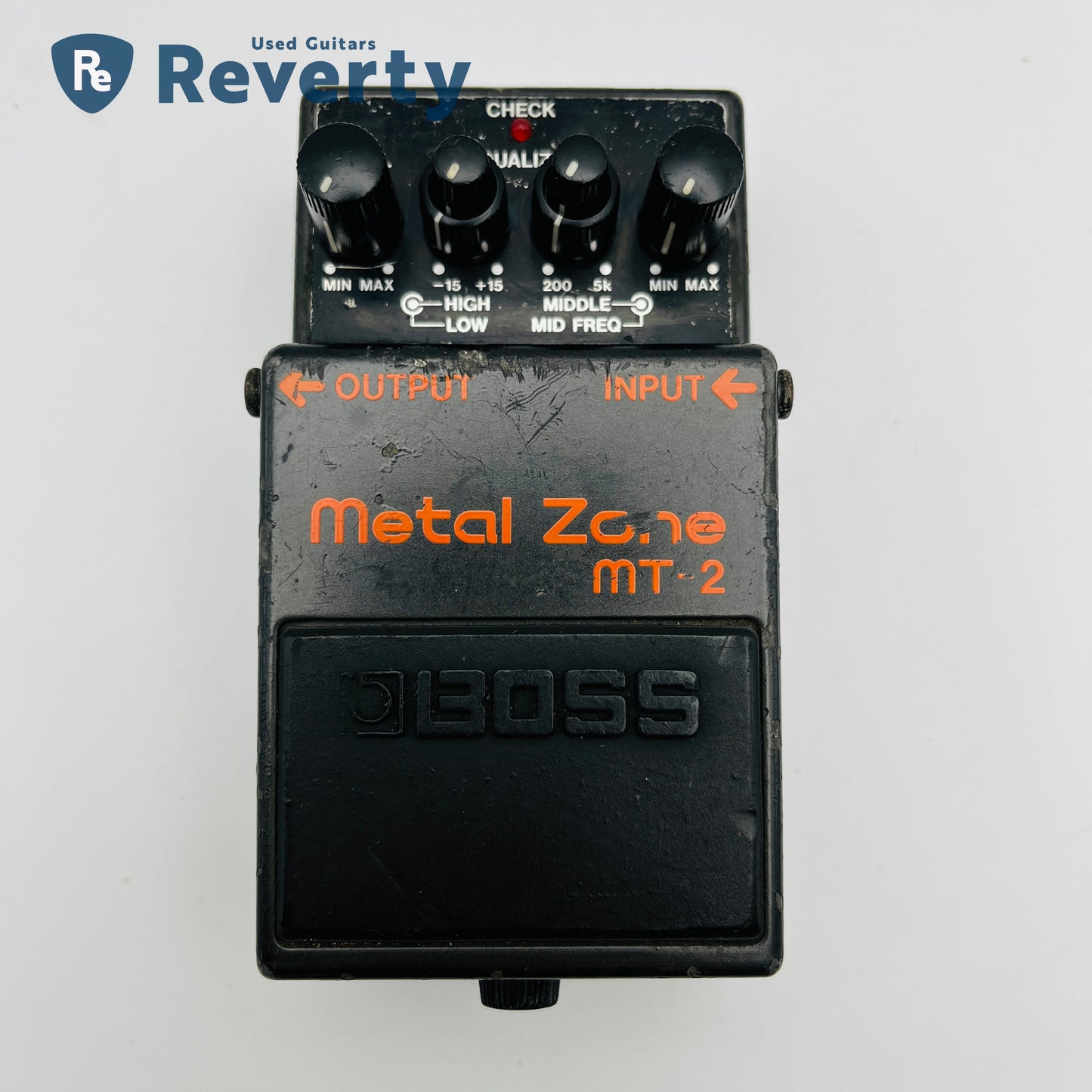 Boss MT-2 Metal Zone Guitar Effects Pedal Distortion Made in Taiwan Used