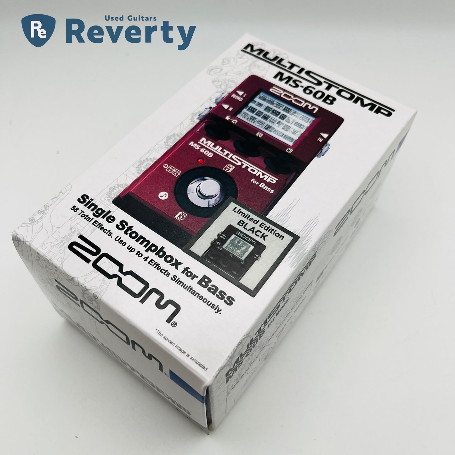 Zoom MS-60B Black Limited Edition Bass Multi-Effects Processor Pedal Used