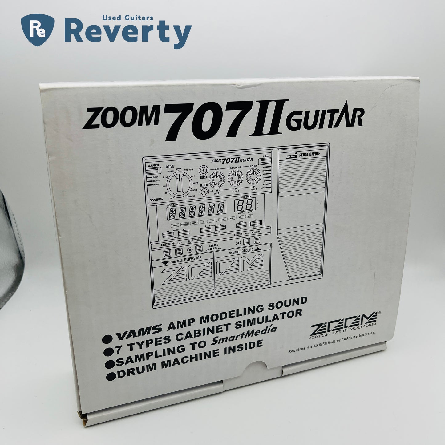 Zoom 707 II Multi-Effects Processor Guitar Effect Pedal Used w/Box