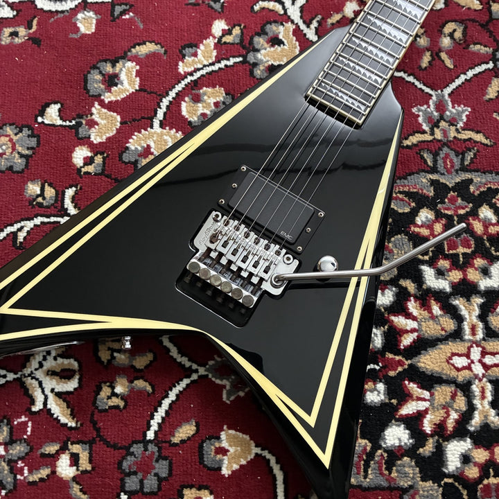 2005 Edwards E-ALEXI Sawtooth Alexi Laiho Black White Pinstripe MIJ Floyd Rose