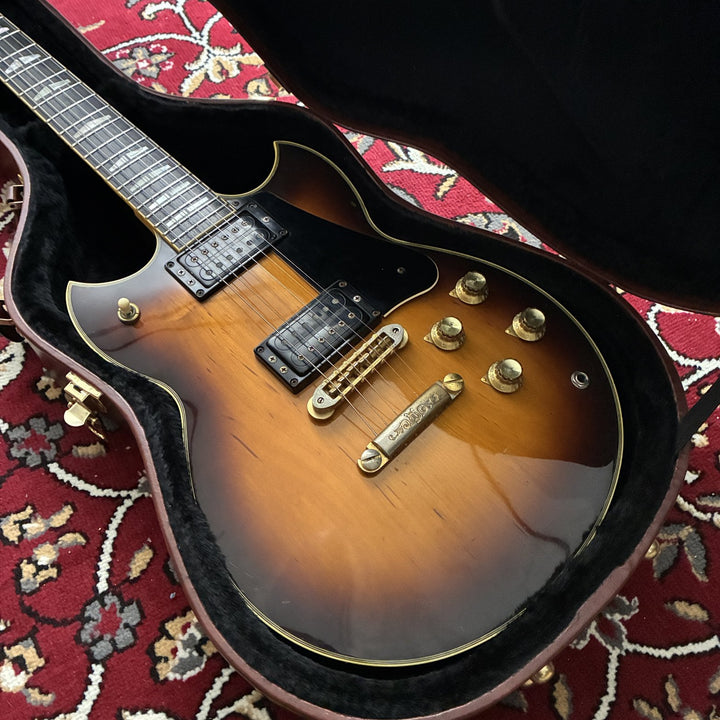 1980 Yamaha SG1000 Brown Sunburst MIJ Bi-Sound Ebony Gold HW Japan w/Hard Case