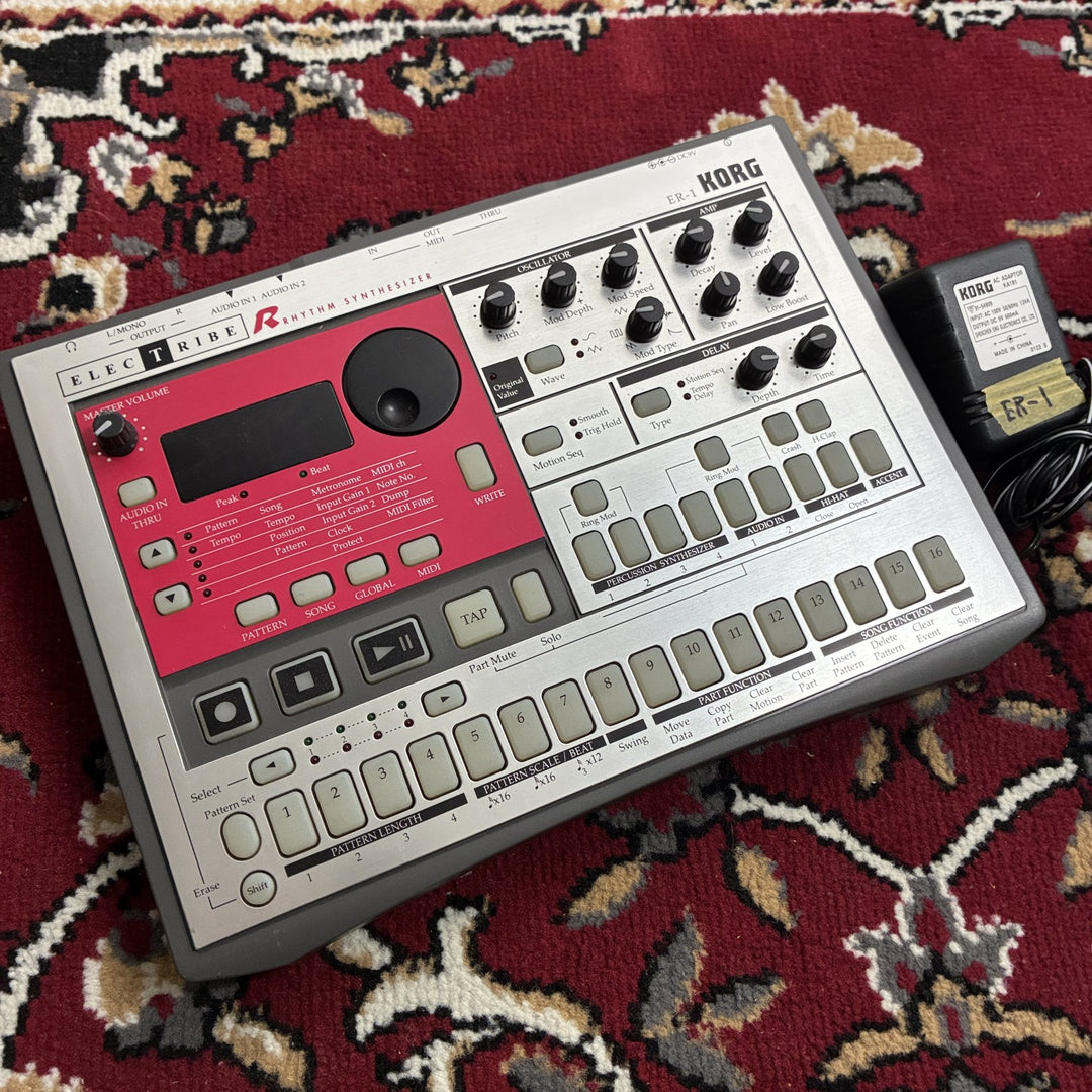 Korg Electribe R ER-1 Rhythm Synthesizer Drum Machine Original Non-mkII w/ PSU