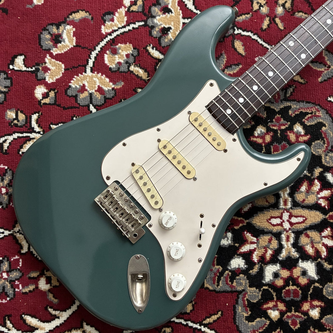 1985 Fernandes FST Stratocaster Type MIJ Japan Teal Refinished w/ Soft Case
