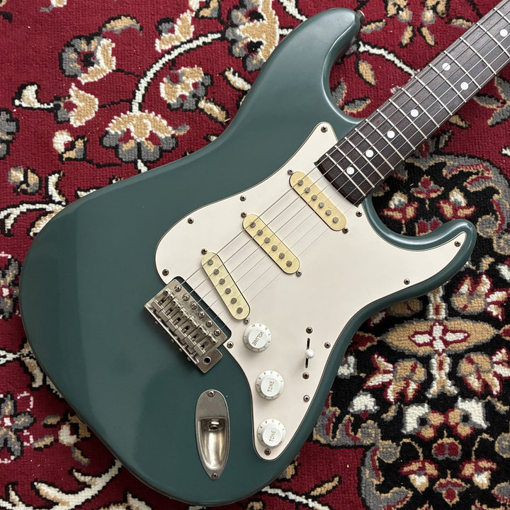 1985 Fernandes FST Stratocaster Type MIJ Japan Teal Refinished w/ Soft Case