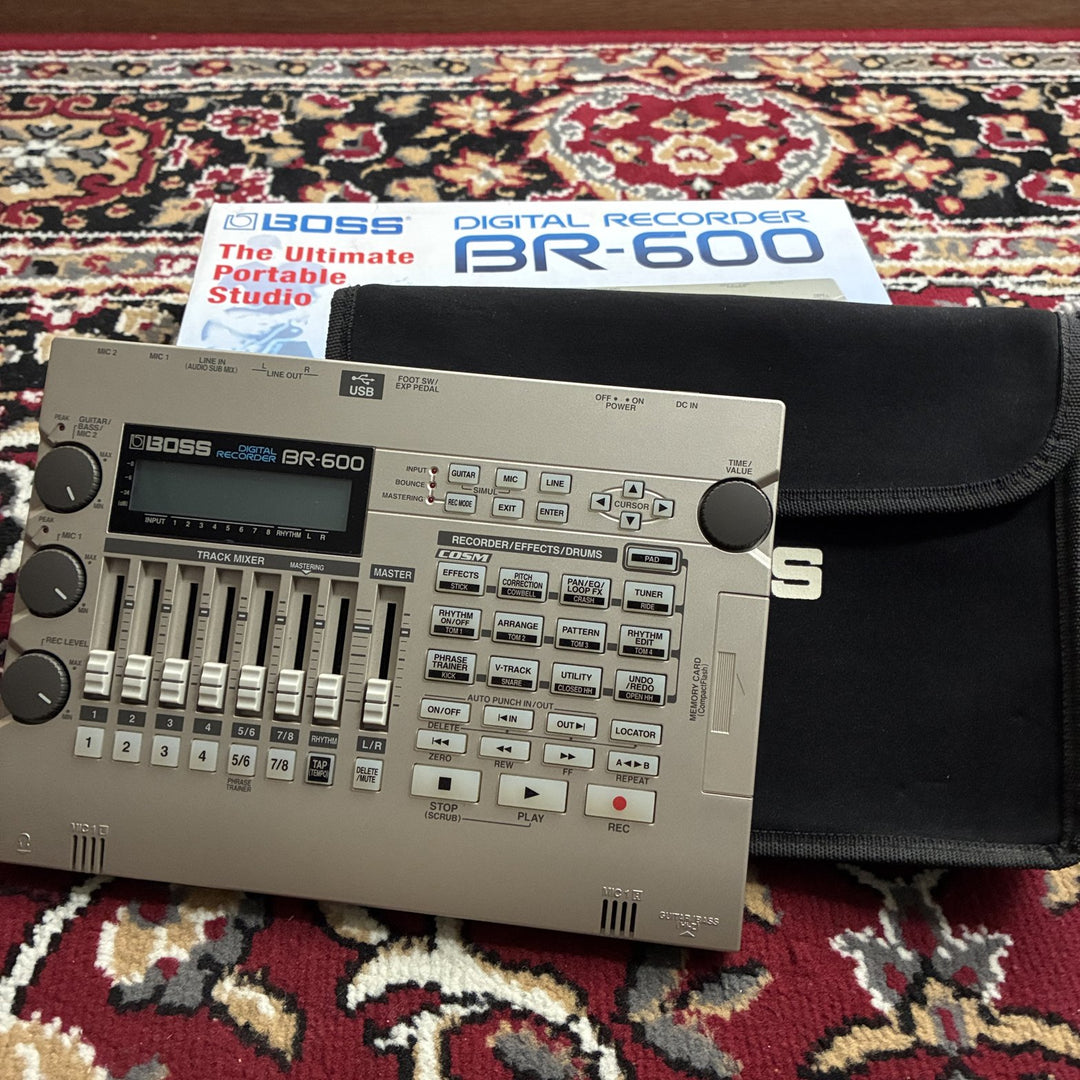 BOSS BR-600 Digital Recorder 8-Track Portable MTR COSM w/ Original Box &amp; Case
