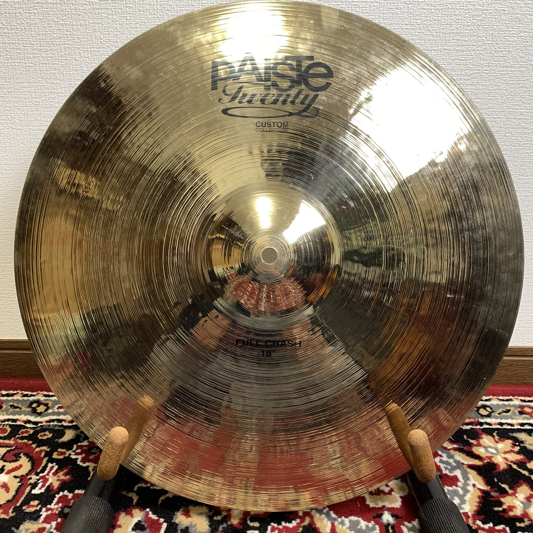 Paiste Twenty Custom Collection 18" Full Crash Cymbal 1,600g 2014 Swiss As-Is