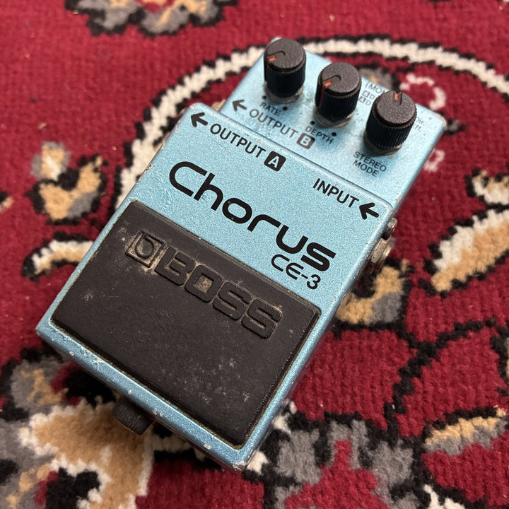 1982-1984 BOSS CE-3 Chorus Black Label ACA MIJ Vintage Analog Stereo Pedal