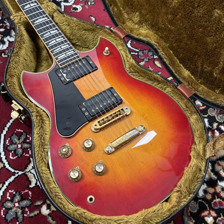 1977-1981 Yamaha SG-1000 Lefty Left-Handed Cherry Sunburst MIJ Vintage w/ Case