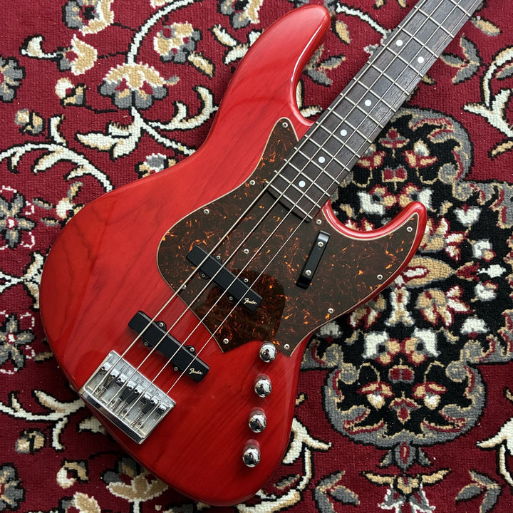 1987-88 Fender Japan Pro Feel Jazz Bass JBR-80R Trans Red MIJ Fujigen G-Serial