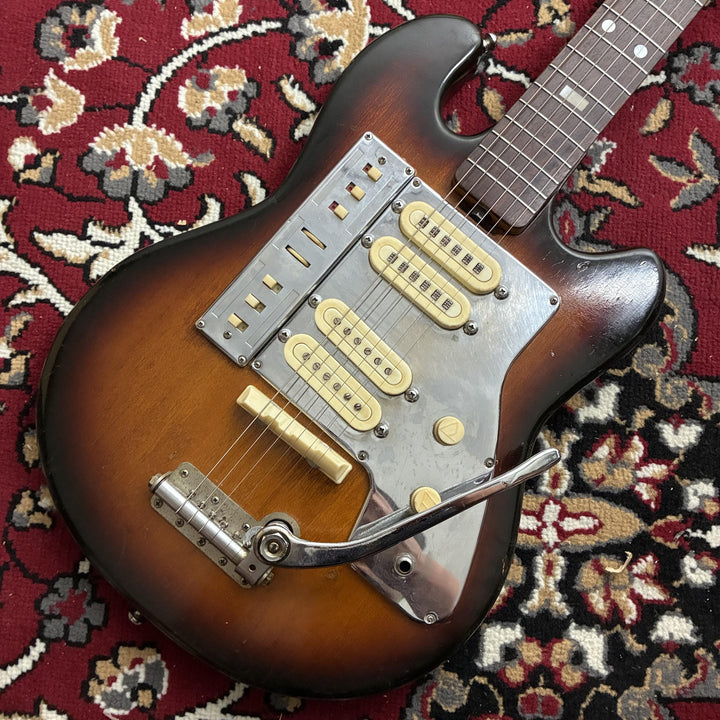 1960s Guyatone LG-140T 4 Pickup Electric Guitar Sunburst Vintage MIJ Japan