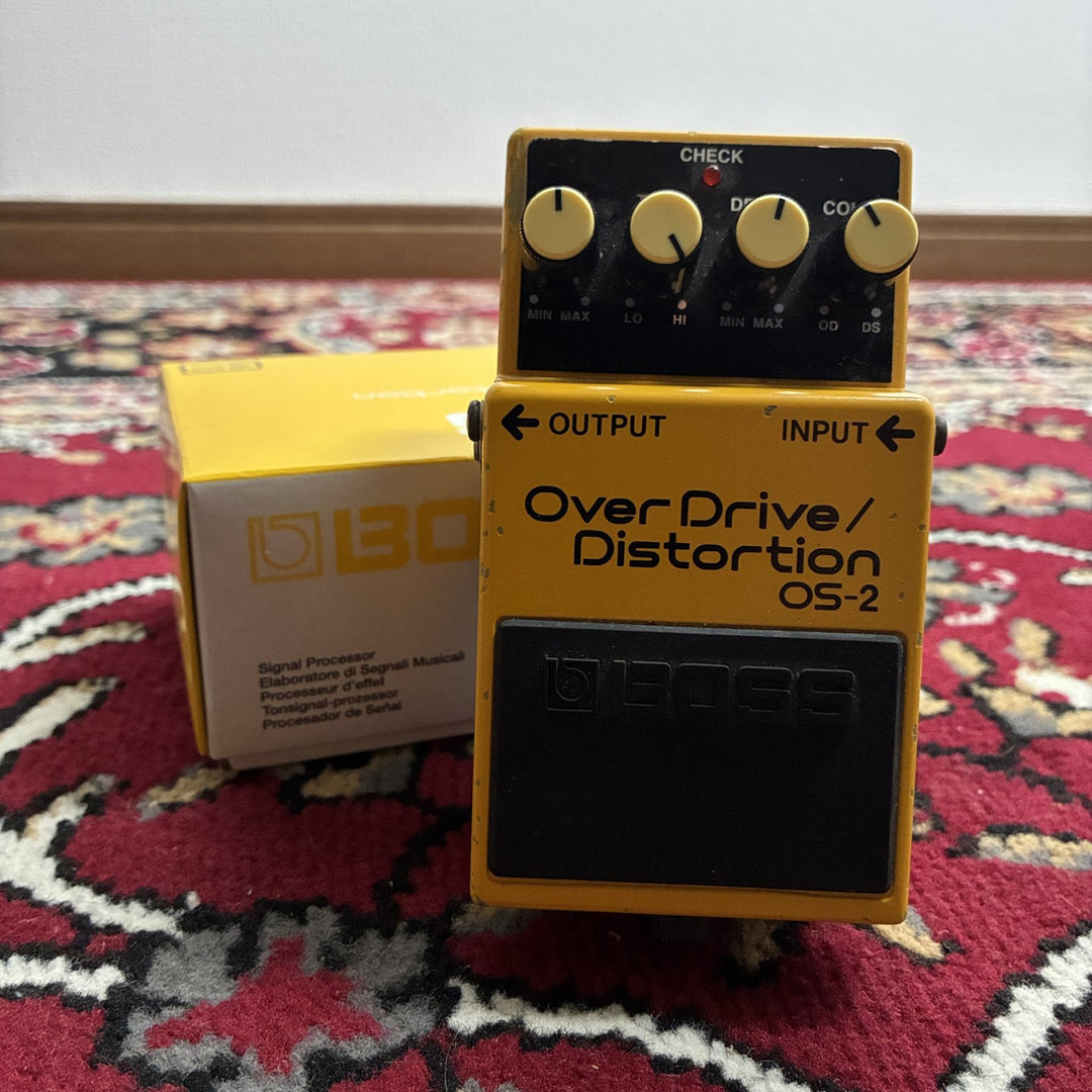 BOSS OS-2 OverDrive / Distortion Guitar Effects Pedal w/ Box &amp; Manual, Taiwan