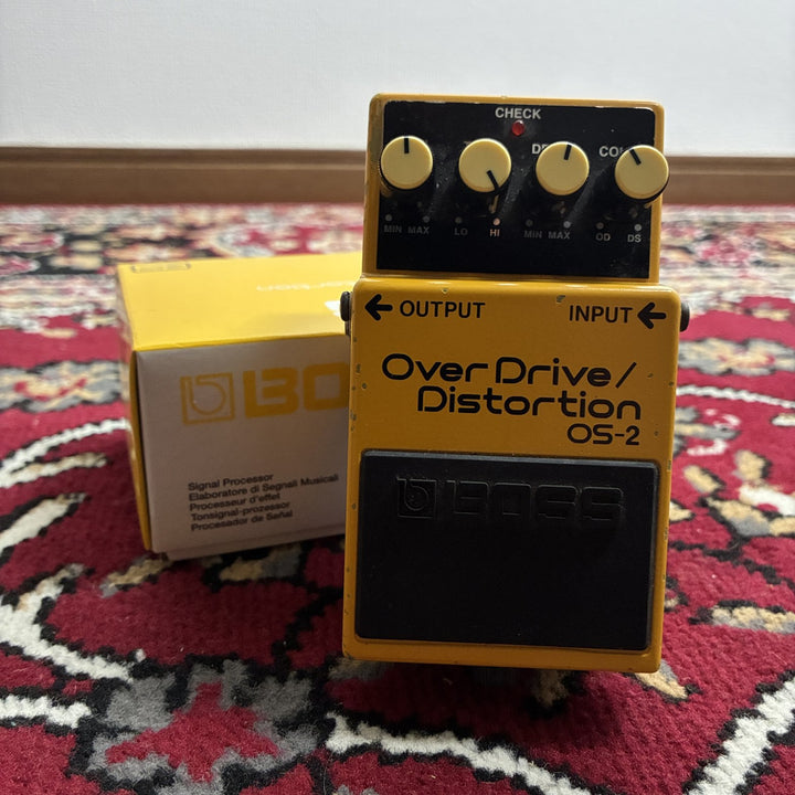 BOSS OS-2 OverDrive / Distortion Guitar Effects Pedal w/ Box &amp; Manual, Taiwan